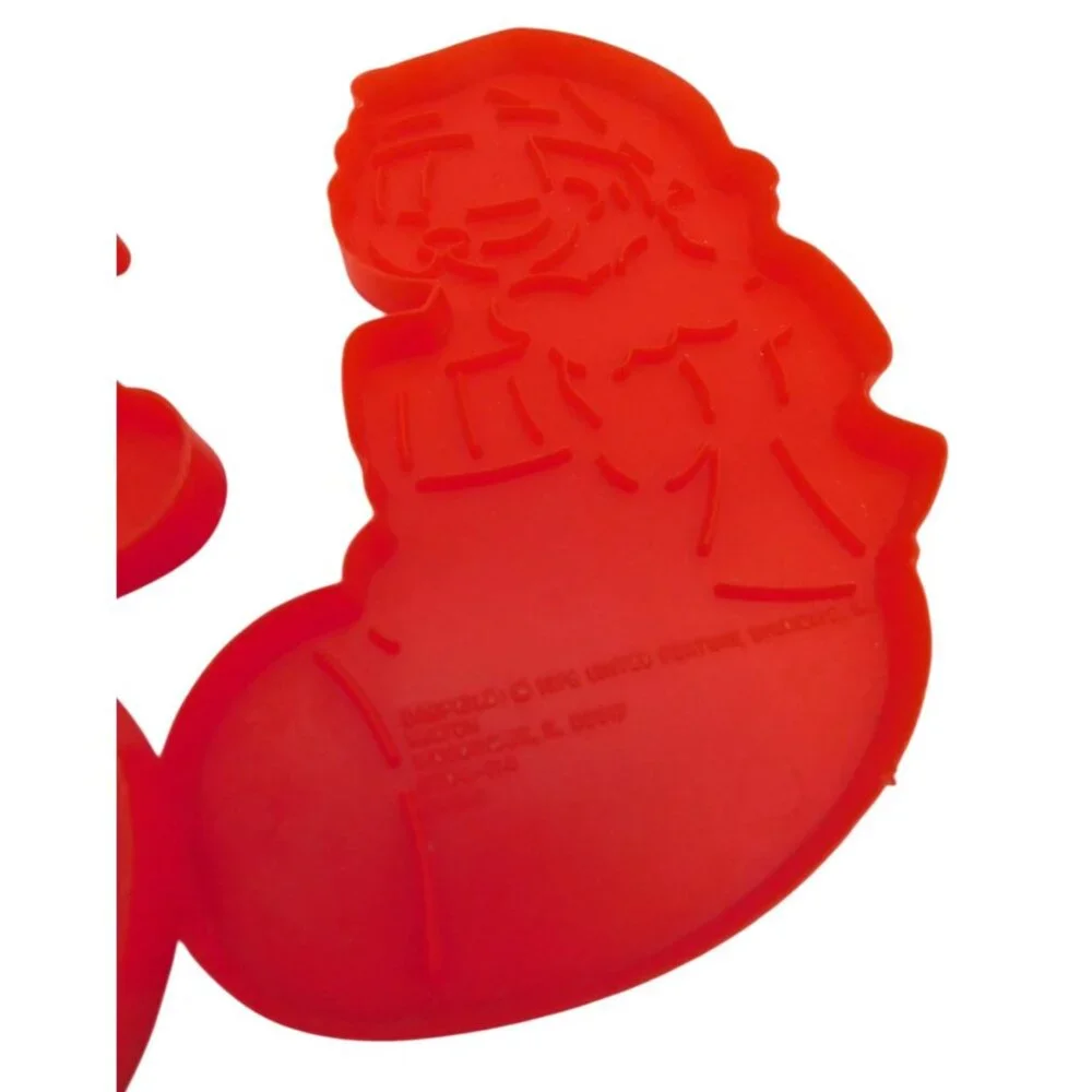 4 Garfield the Cat Christmas Cookie Cutters Lot 1970s Vintage Red Plastic Wilton